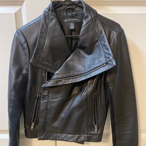 Women’s Leather Jacket - INC Size M